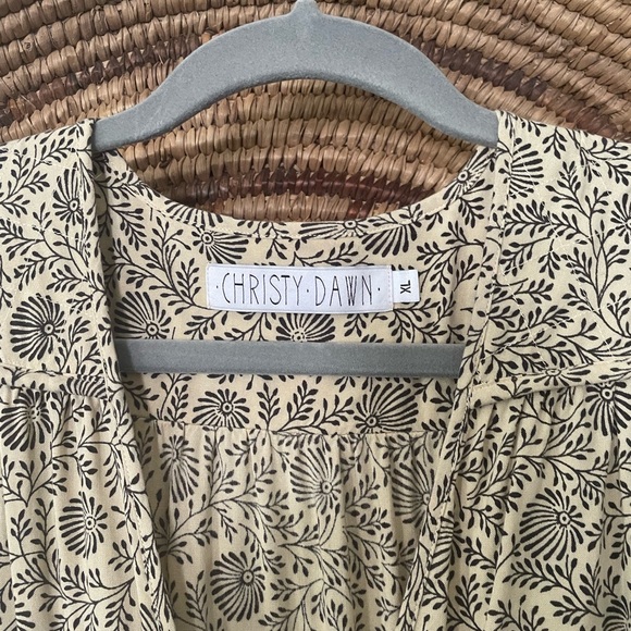 Christy Dawn Floral Maxi Dress in Cream and Brown - Picture 2 of 9